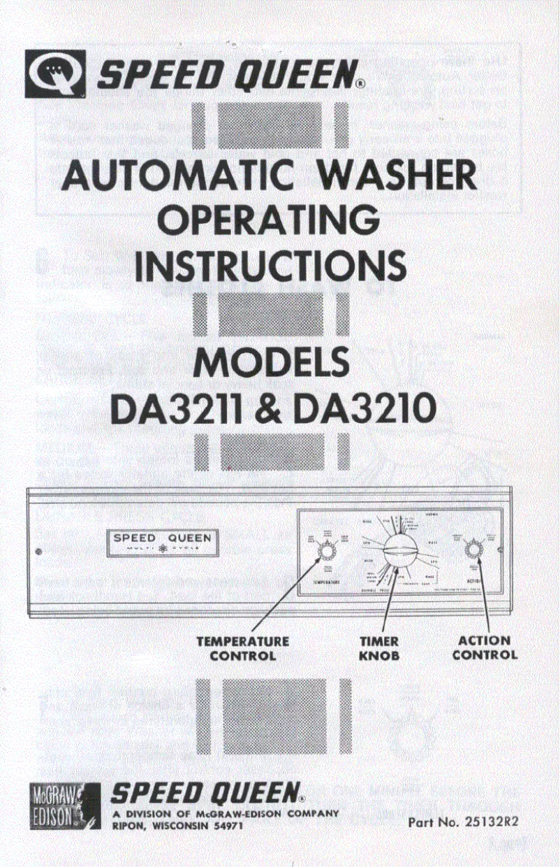 Image de la première page du manuel de l'appareil DA3210