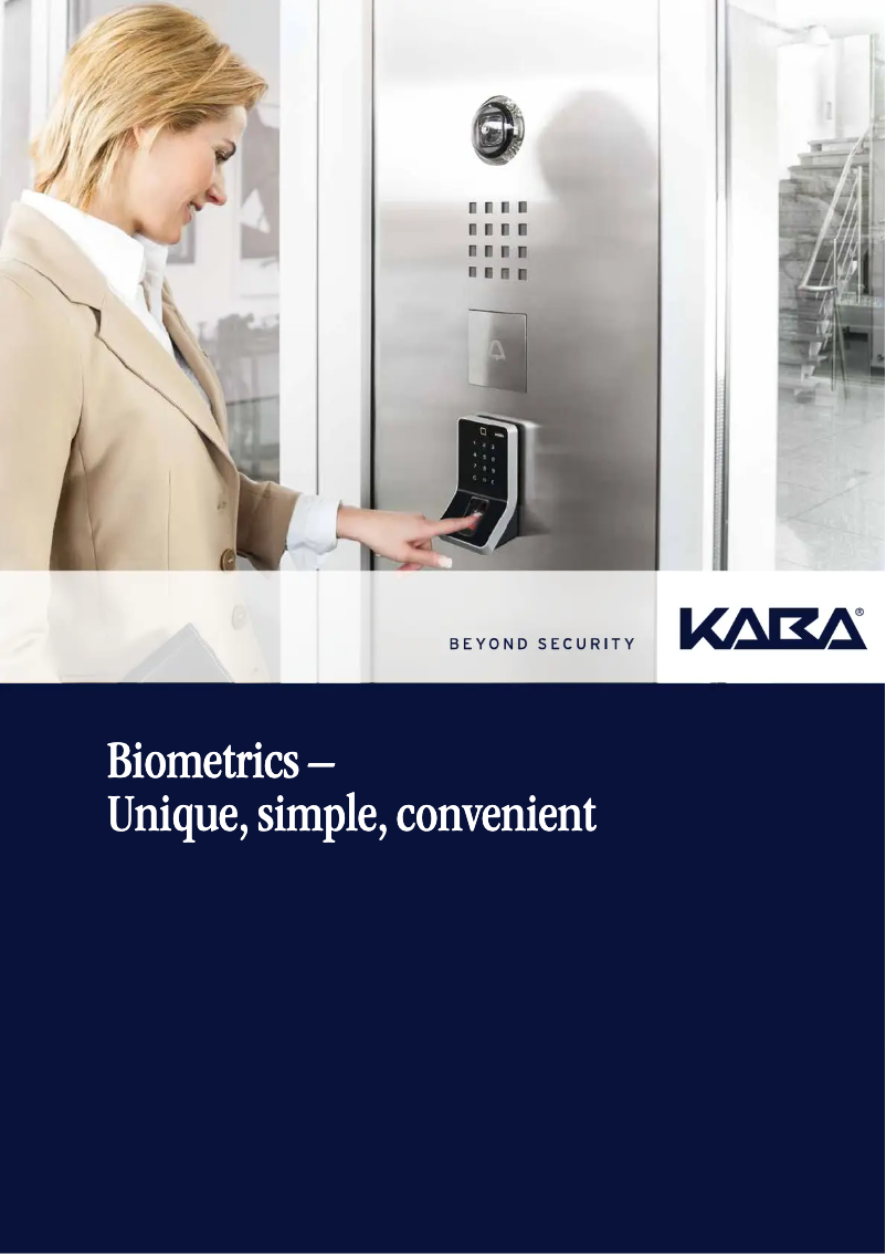 Page 1 de la notice Manuel utilisateur Dormakaba B-web 95 00