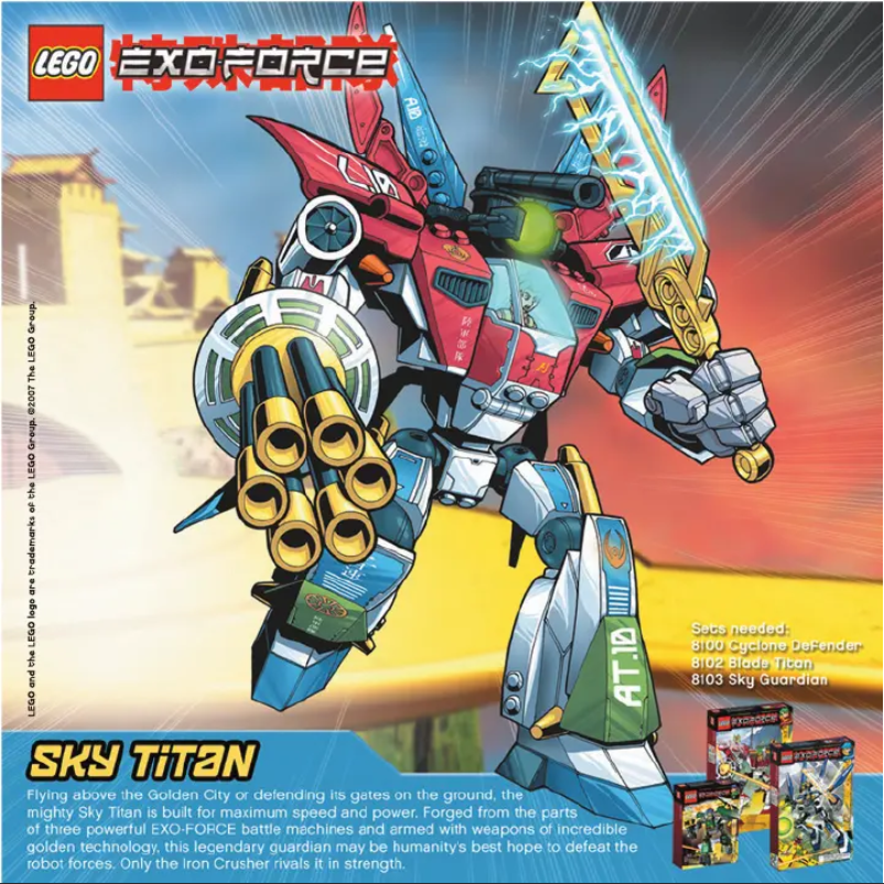 Page 1 de la notice Manuel utilisateur Lego Blade Titan