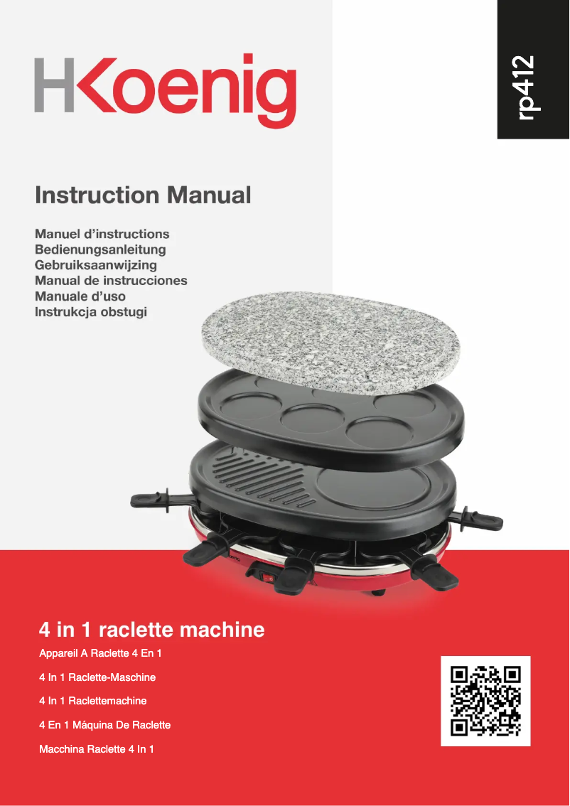 Image de la première page du manuel de l'appareil RP412