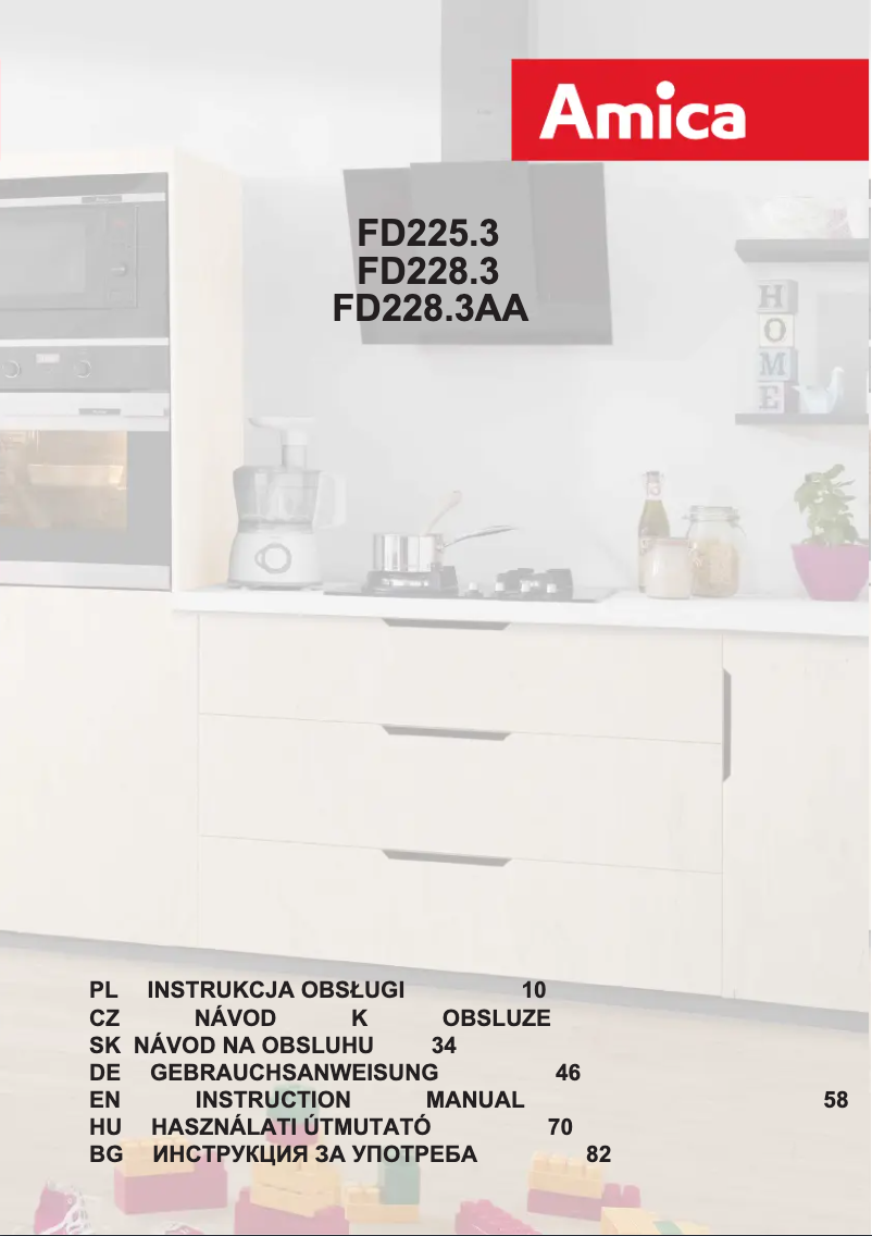 Page n°1 - Manuel utilisateur Amica FD225.3