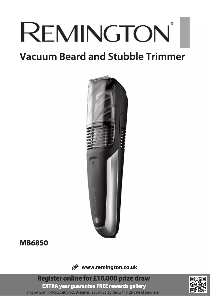 Page n°1 - Manuel utilisateur Remington Vacuum MB6850