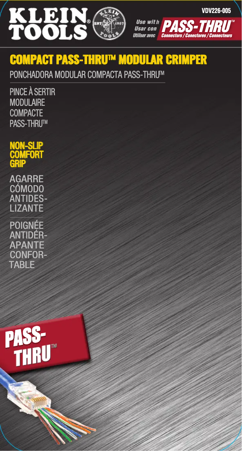 Image de la première page du manuel de l'appareil VDV226-005