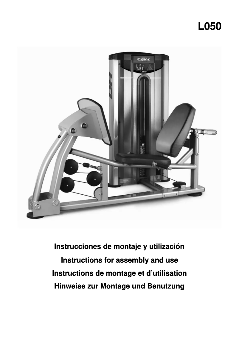 Image de la première page du manuel de l'appareil L050