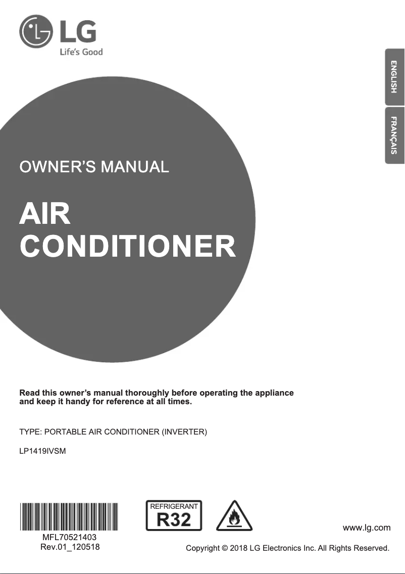 Página 1 del manual Manual de usuario LG LP1419IVSM