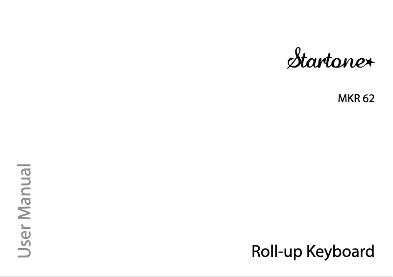 Page n°1 - Manuel utilisateur Startone MKR 62