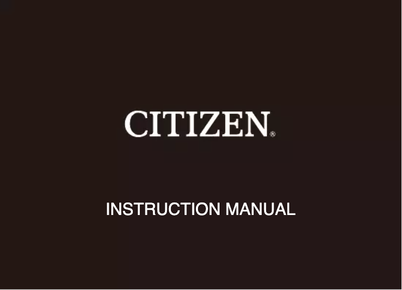 Página 1 del manual Manual de usuario Citizen Cal 0580