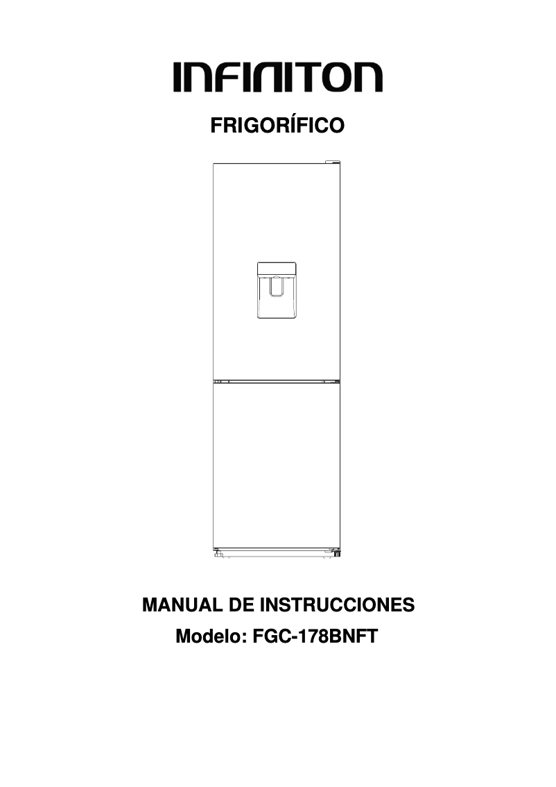 Page 1 de la notice Manuel utilisateur Infiniton FGC-178B NFT