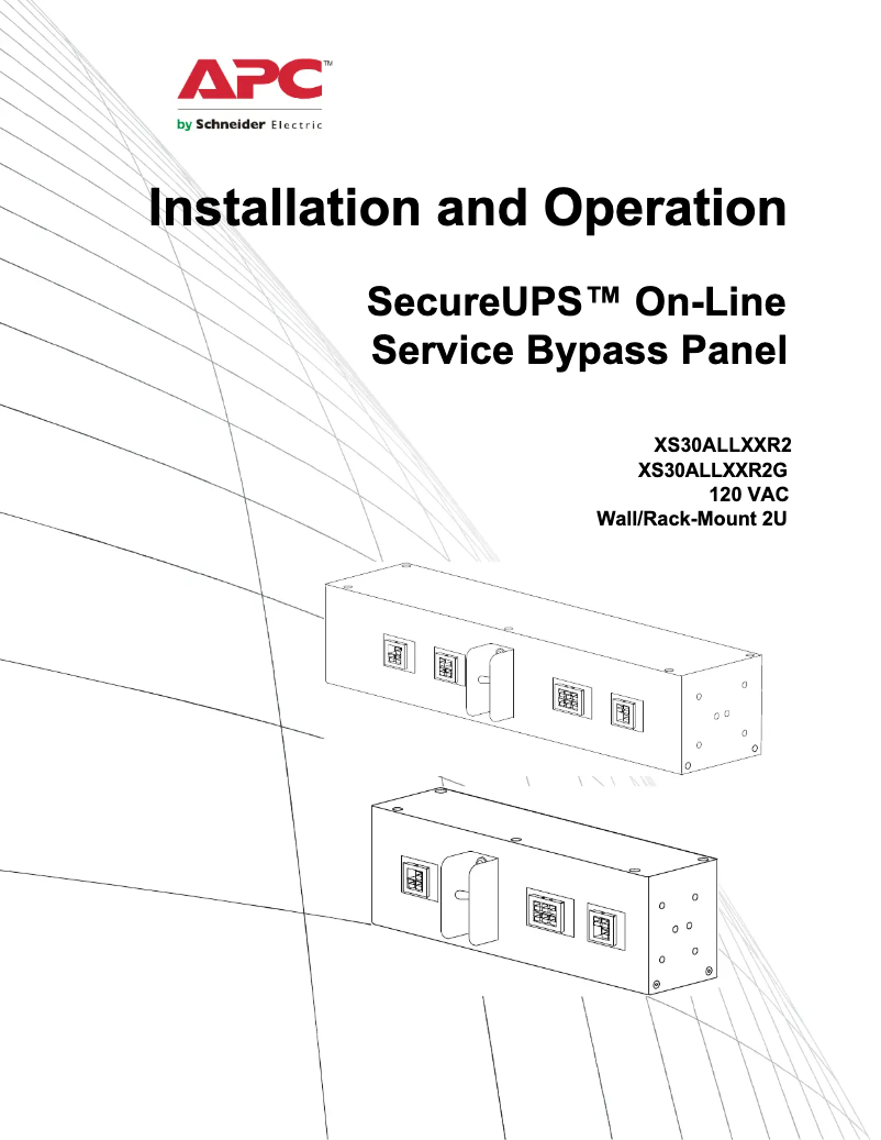 Page 1 de la notice Manuel utilisateur APC Smart-UPS XS30ALLXXR2G