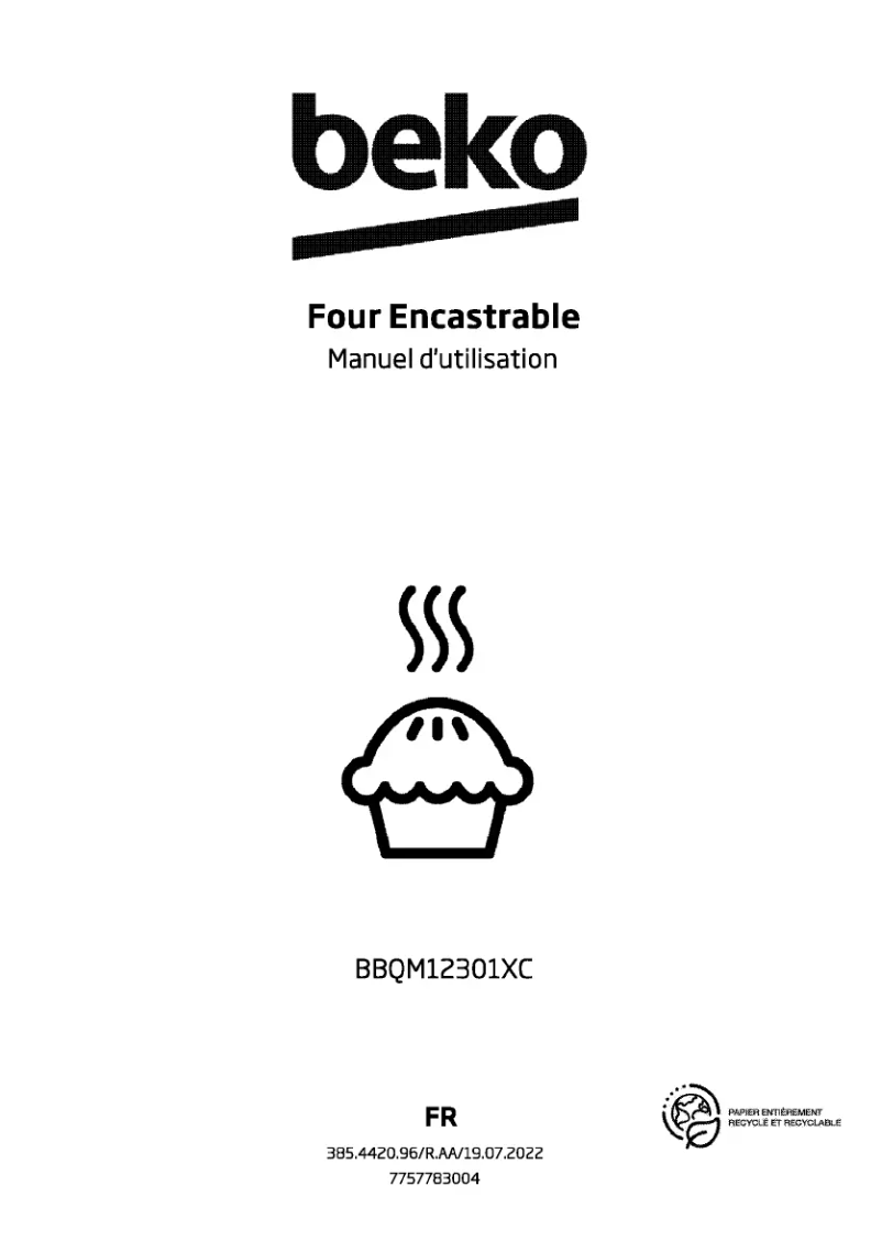 Image de la première page du manuel de l'appareil BBQM12301XC