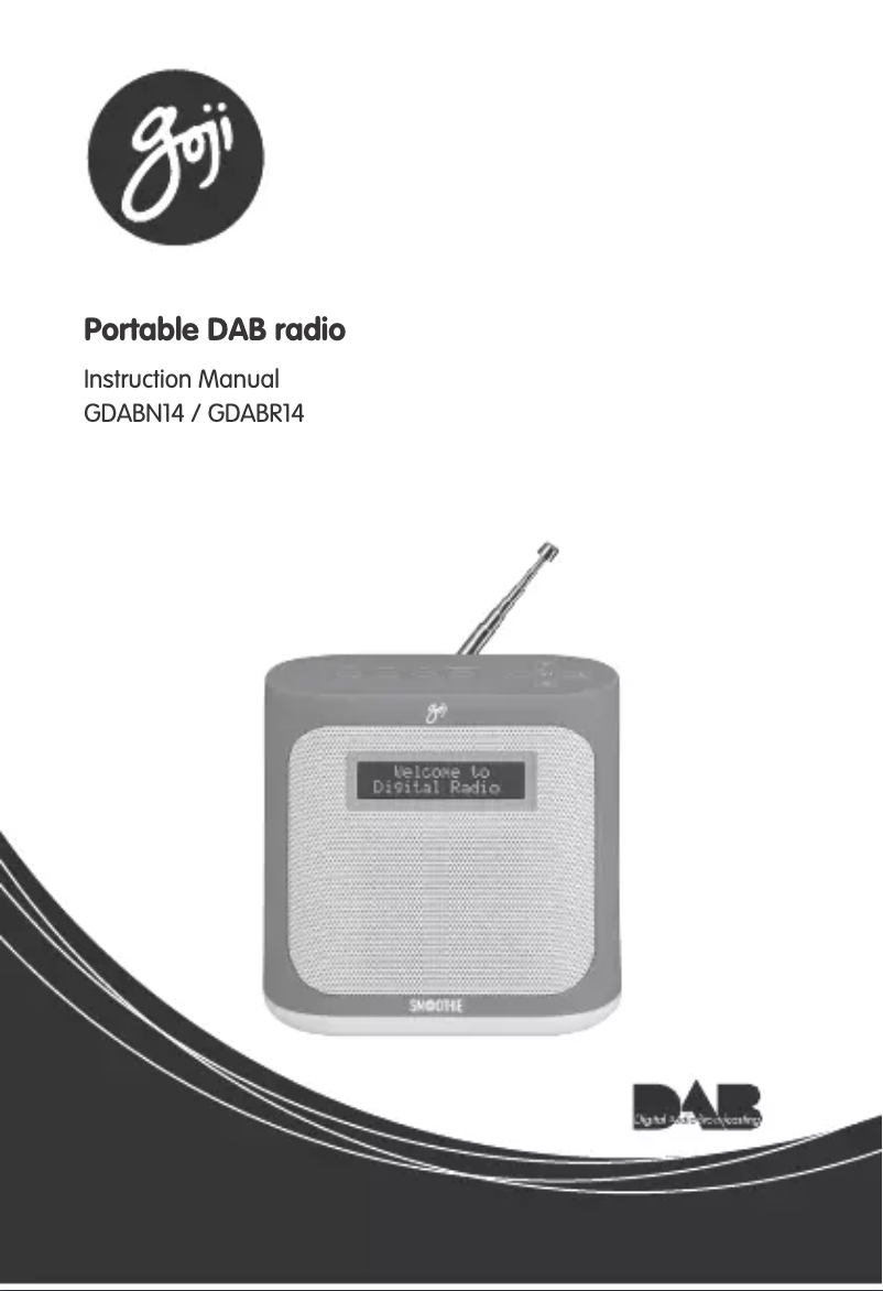Image de la première page du manuel de l'appareil GDABR14