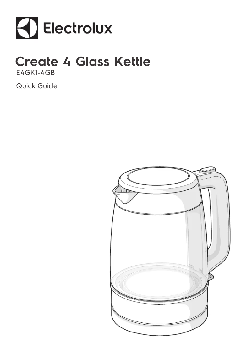 Page 1 de la notice Manuel utilisateur Electrolux Create 4 E4GK1-4GB