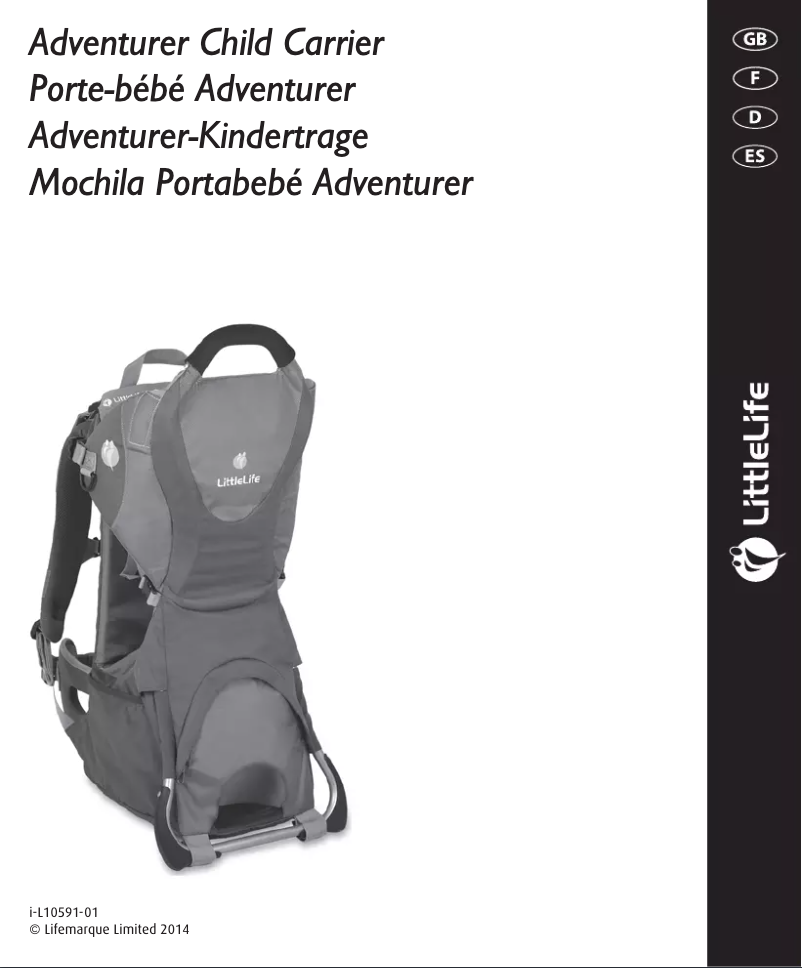 Page n°1 - Manuel utilisateur Littlelife Adventurer S2