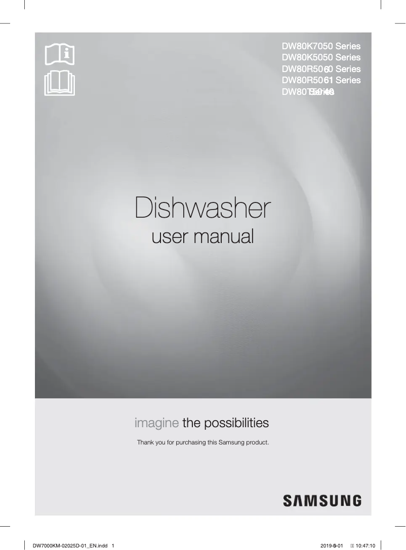 Image de la première page du manuel de l'appareil DW80R5061UG