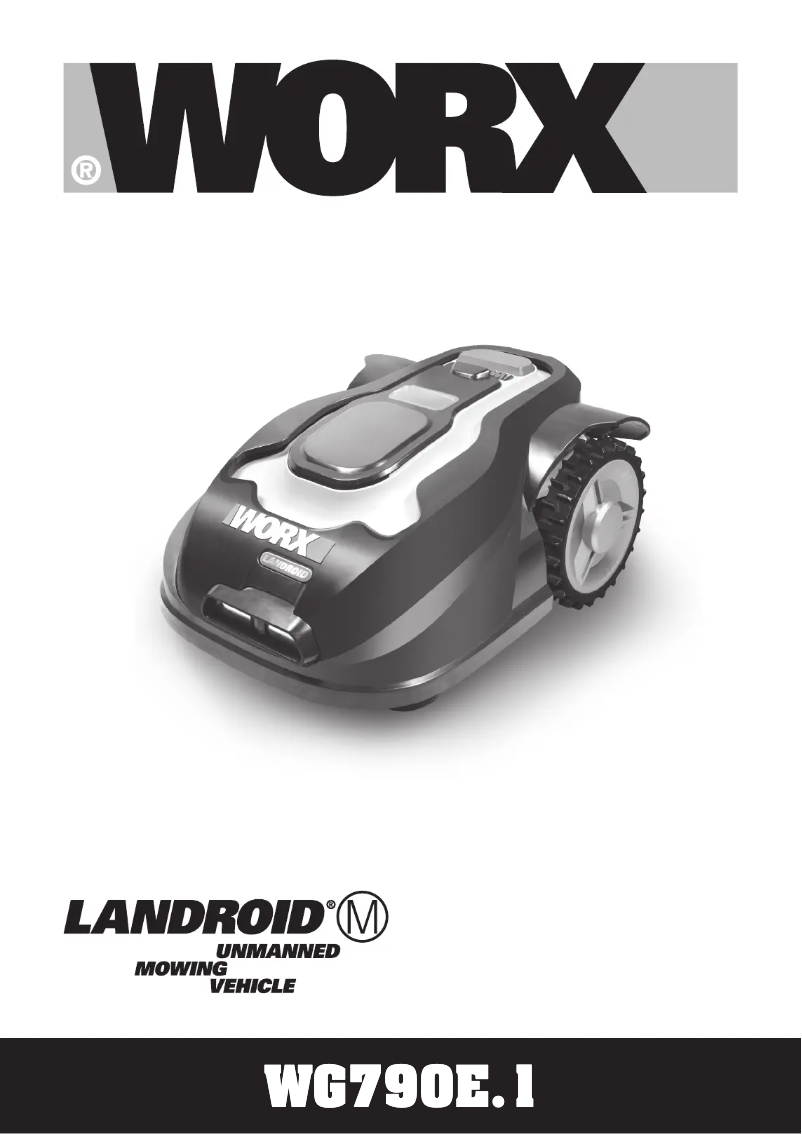 Image de la première page du manuel de l'appareil Landroid WG790E