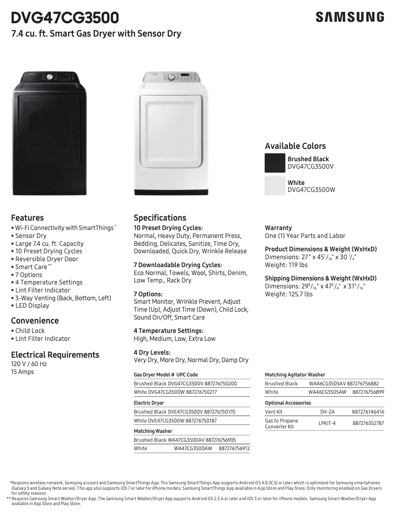 Image de la première page du manuel de l'appareil DVG47CG3500V