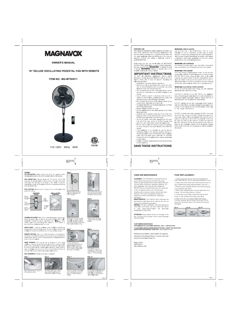 Imagen de la primera página del manual del dispositivo MG-MTSH11