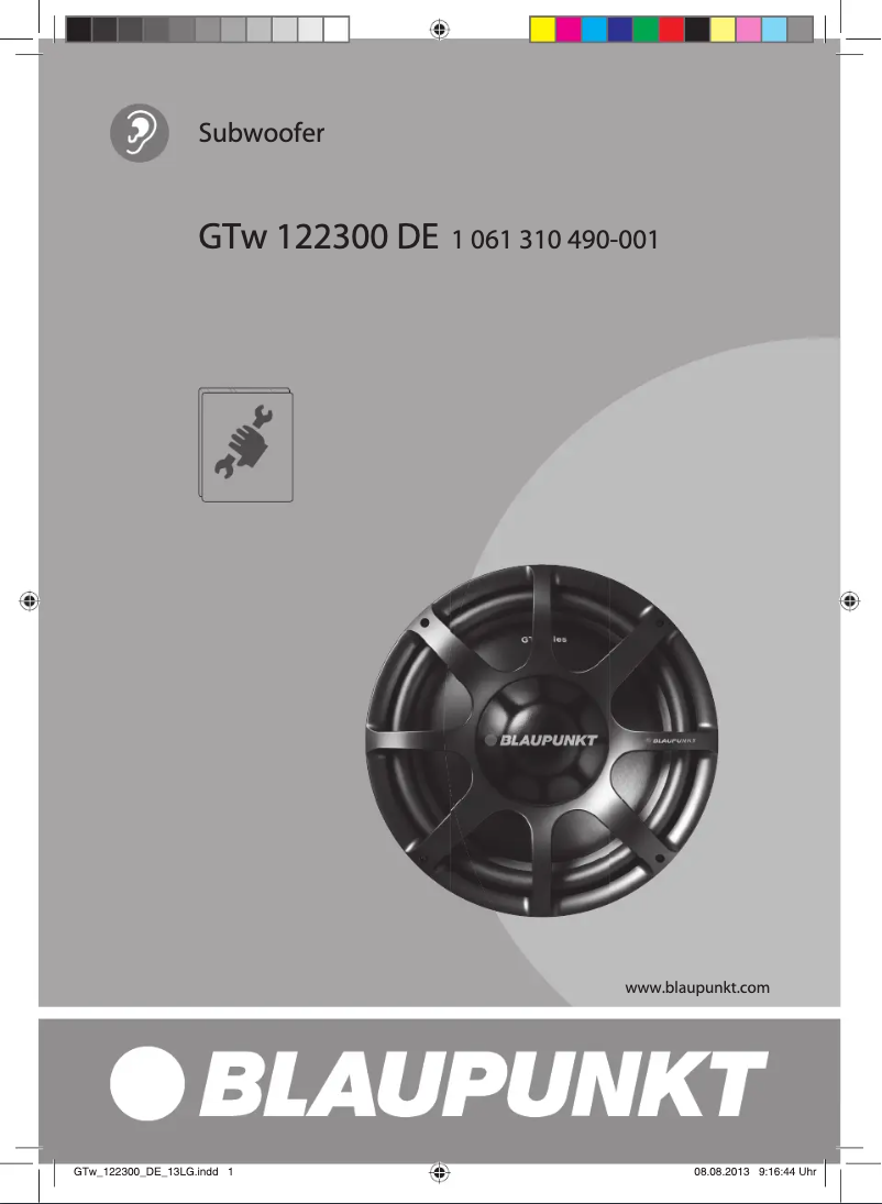 Image de la première page du manuel de l'appareil GTw 122300 DE