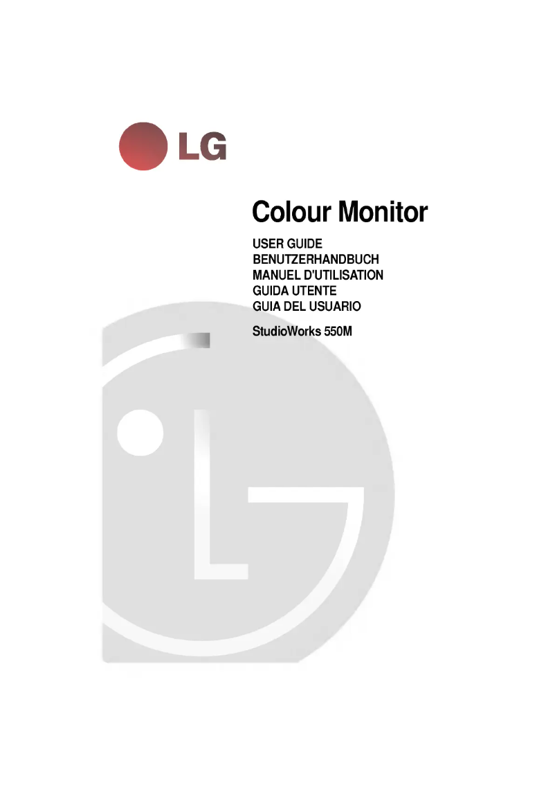 Page n°1 - Manuel utilisateur LG CM550
