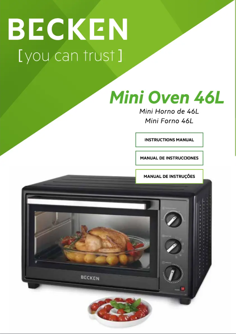 Page 1 de la notice Manuel utilisateur Becken BMO548