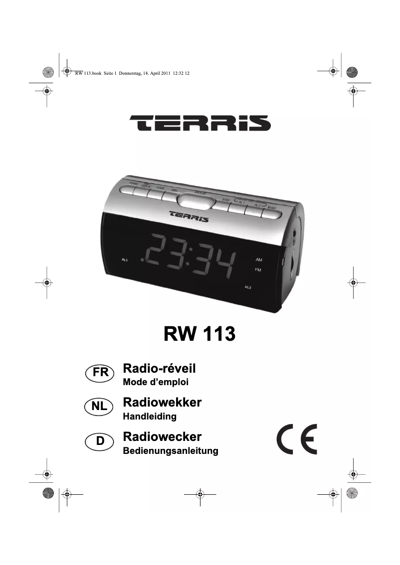Página 1 del manual Manual de usuario Terris RW 113