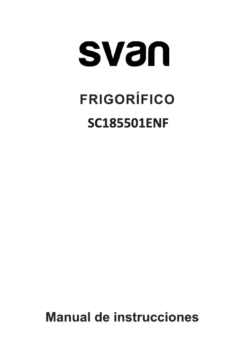 Page 1 de la notice Manuel utilisateur SVAN SC185501ENF