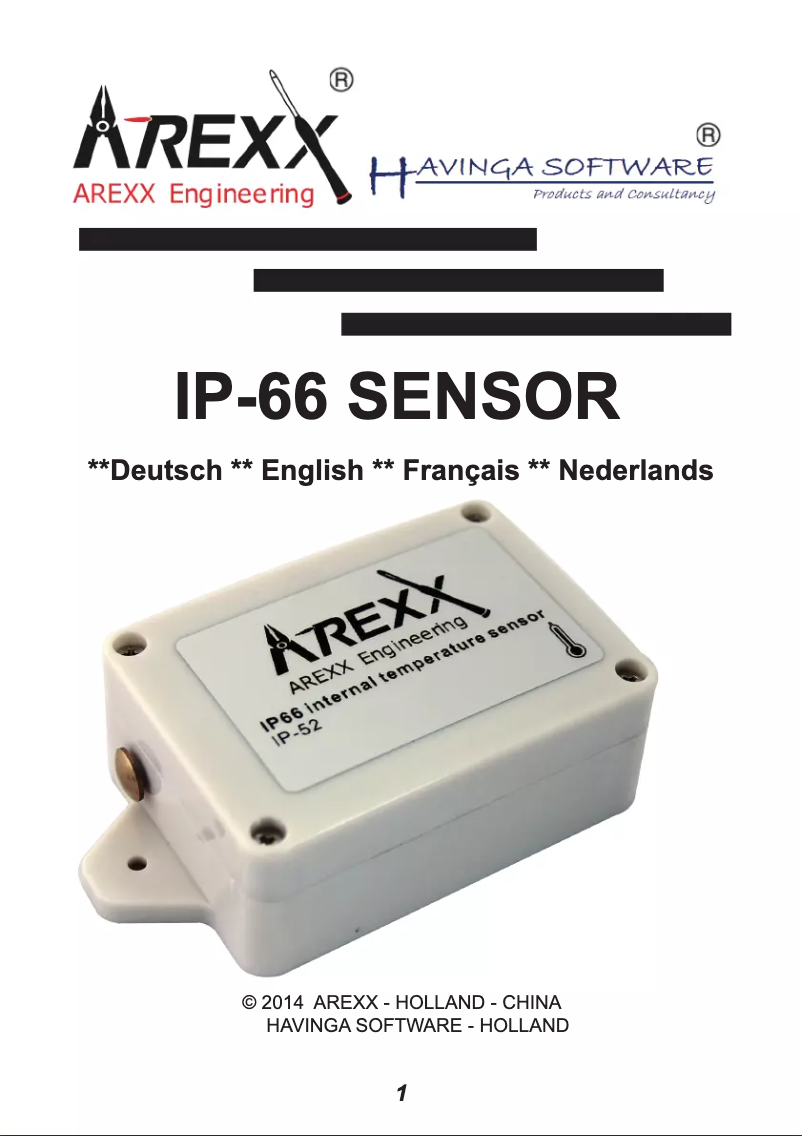 Page n°1 - Manuel utilisateur AREXX IP-52