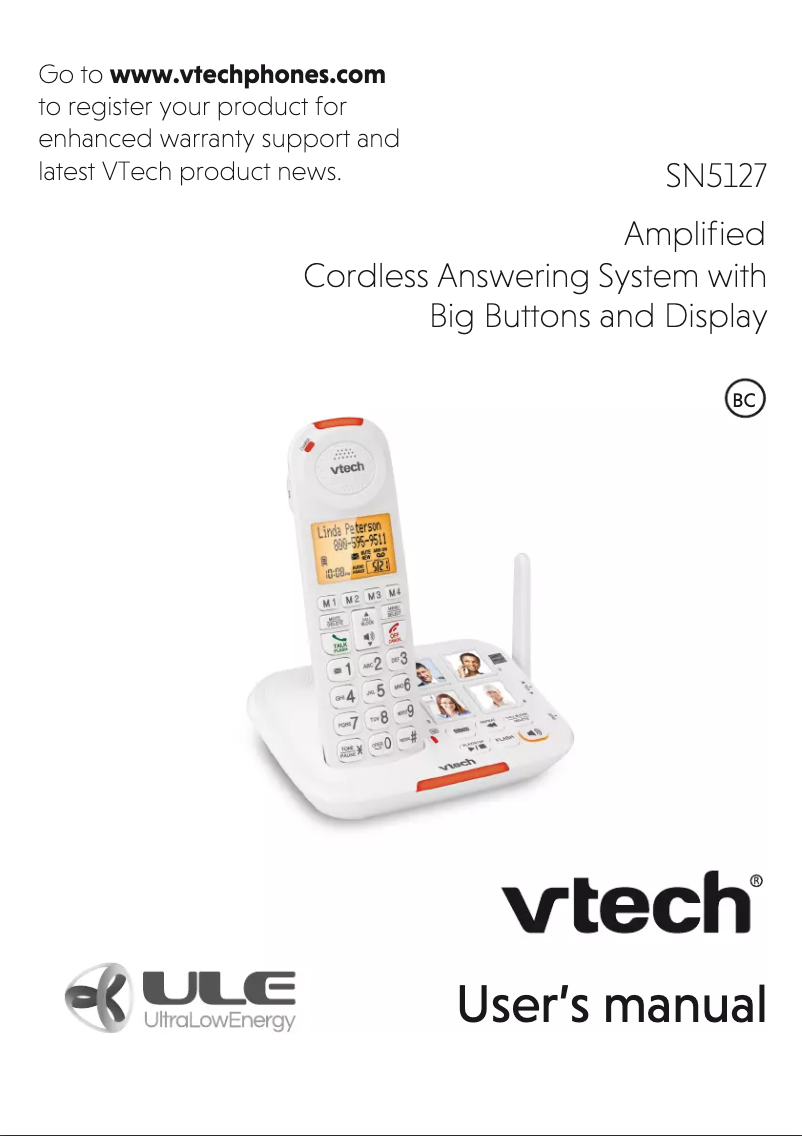 Imagen de la primera página del manual del dispositivo SN5127