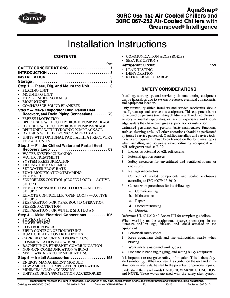 Image de la première page du manuel de l'appareil AquaSnap 30RC