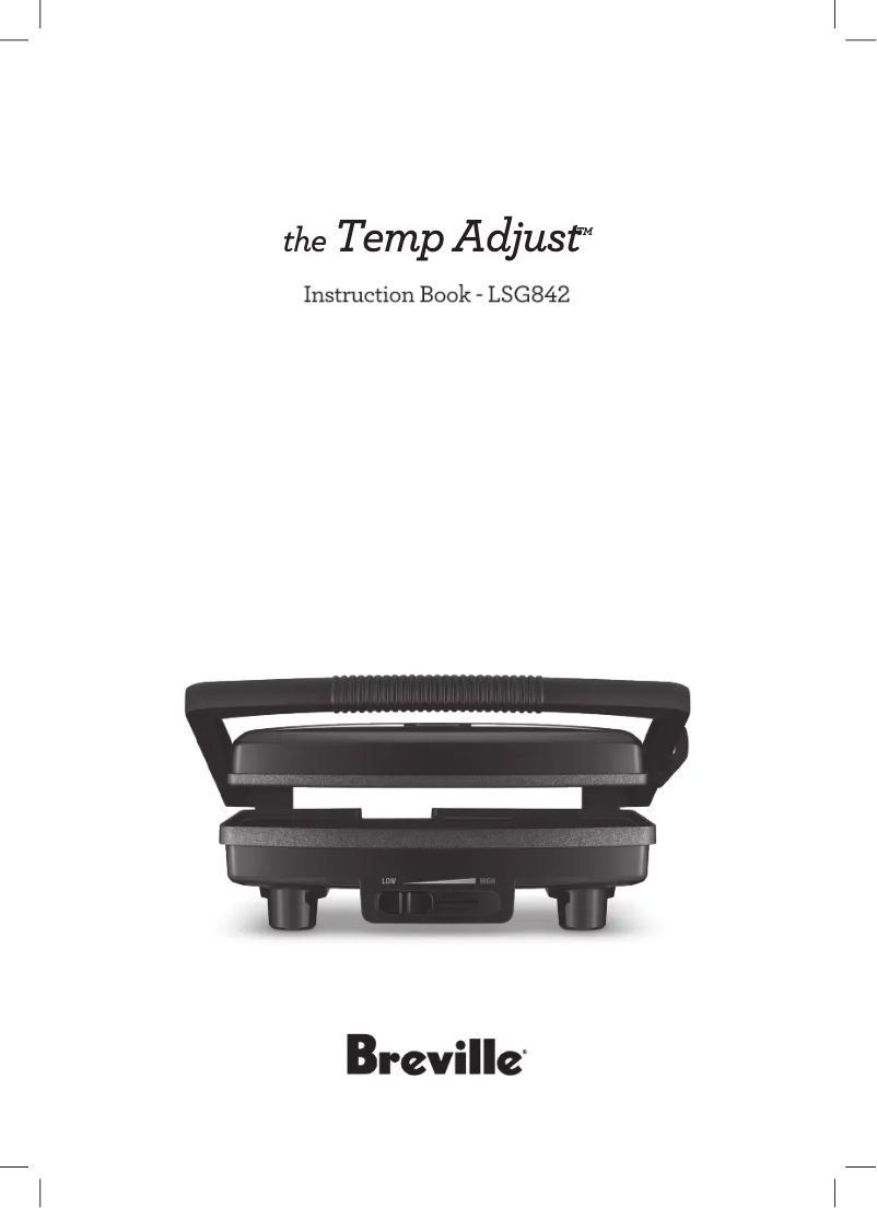 Image de la première page du manuel de l'appareil the Temp Adjust LSG842