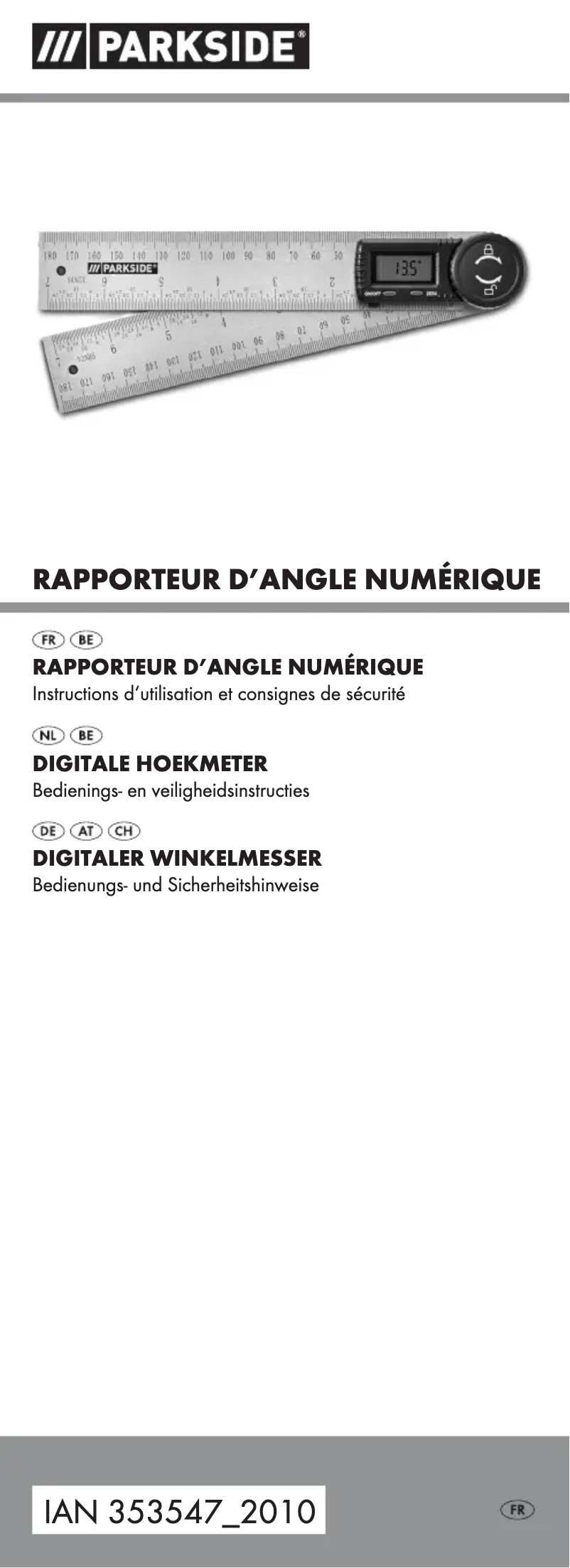 Image de la première page du manuel de l'appareil HG00962B