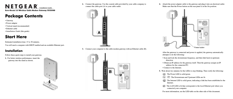 Image de la première page du manuel de l'appareil CG3300D