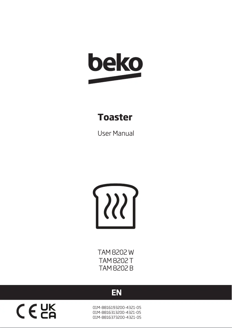 Page n°1 - Manuel utilisateur Beko TAM8202B