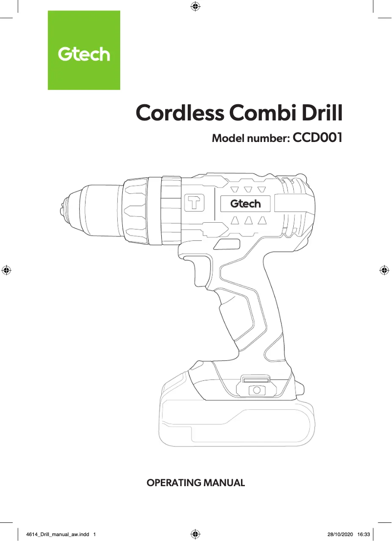 Page n°1 - Manuel utilisateur G-Technology CCD001