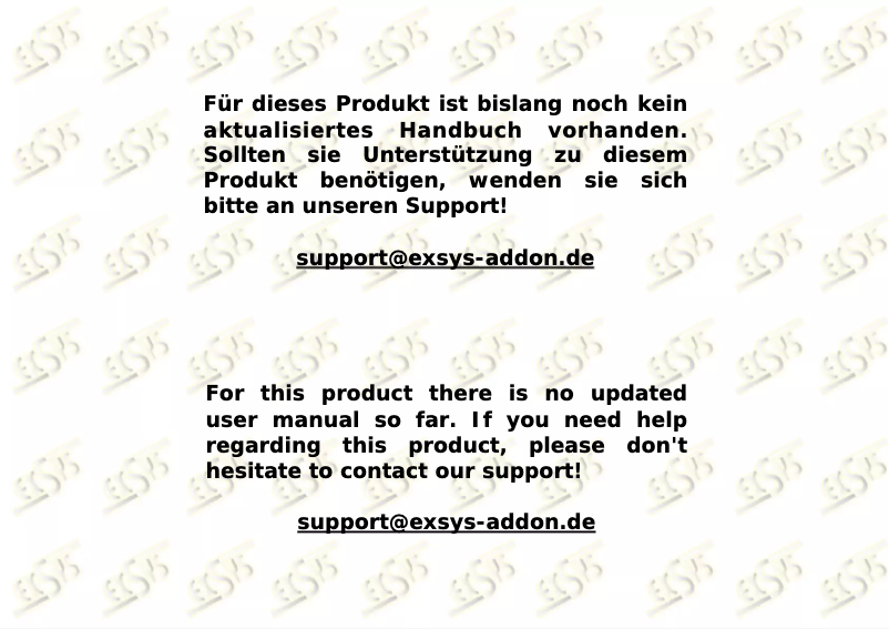 First page image of the manual for EX-49035