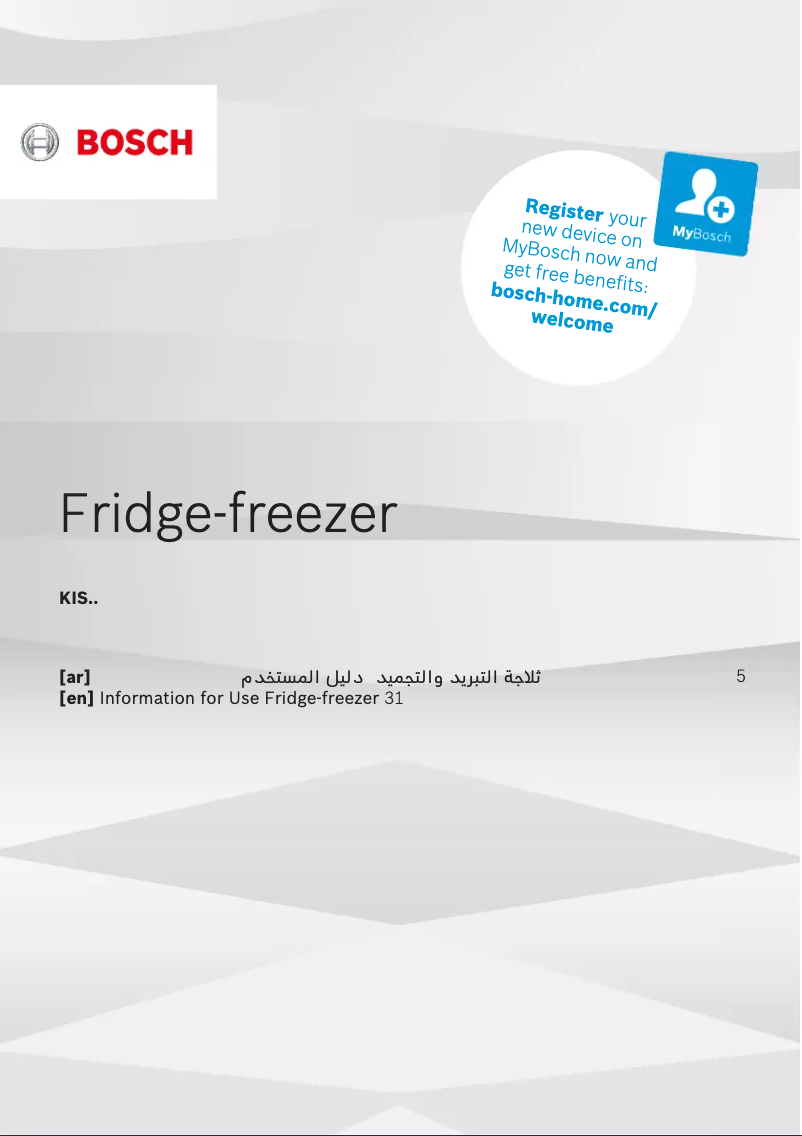 Image de la première page du manuel de l'appareil KIS87AF30U