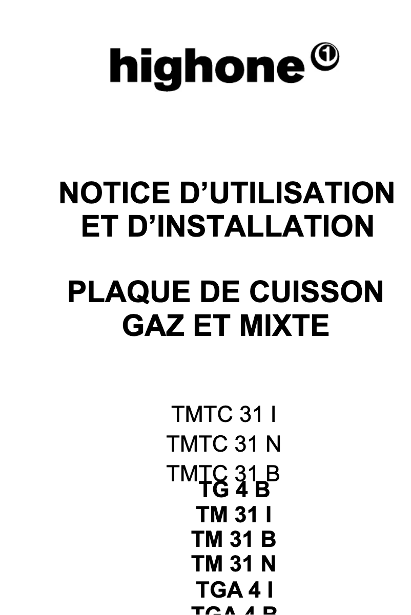 Image de la première page du manuel de l'appareil TMTC 31 B