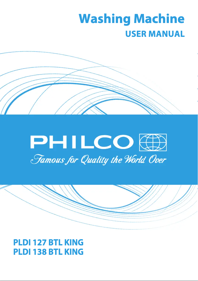 Page n°1 - Manuel utilisateur Philco PLDI 138 BTL King