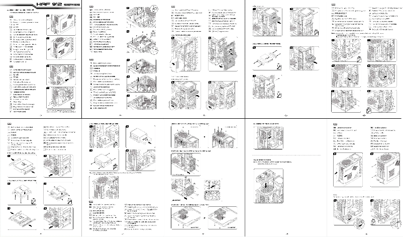 Page 1 de la notice Manuel utilisateur Cooler Master HAF 912 Advanced