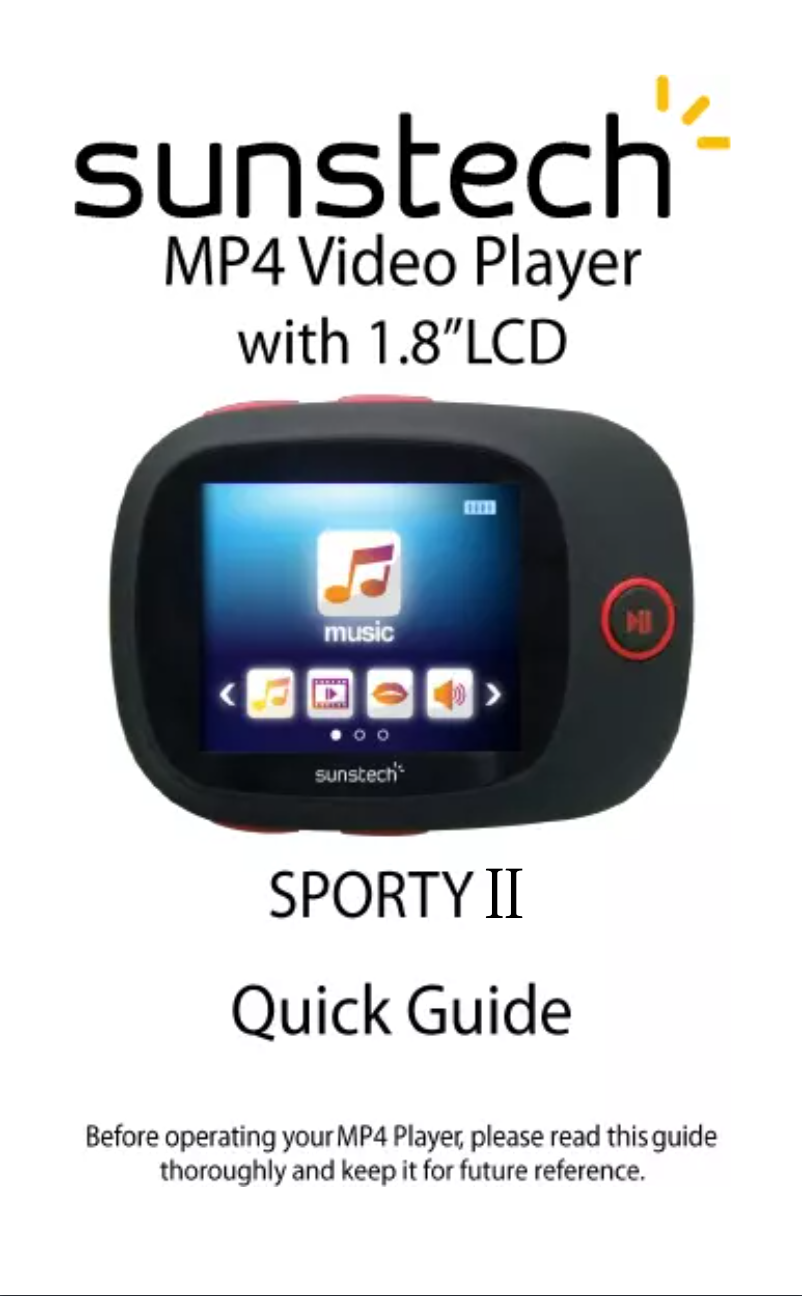 Image de la première page du manuel de l'appareil Sporty II