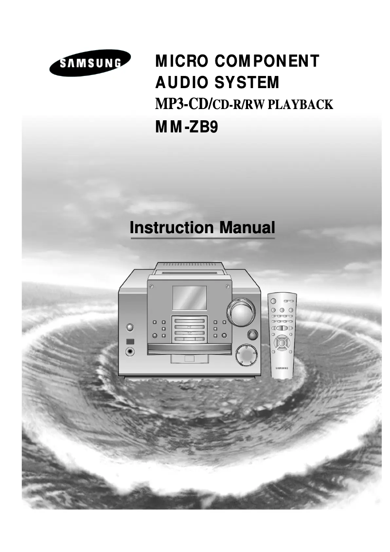 Image de la première page du manuel de l'appareil MM-ZB9