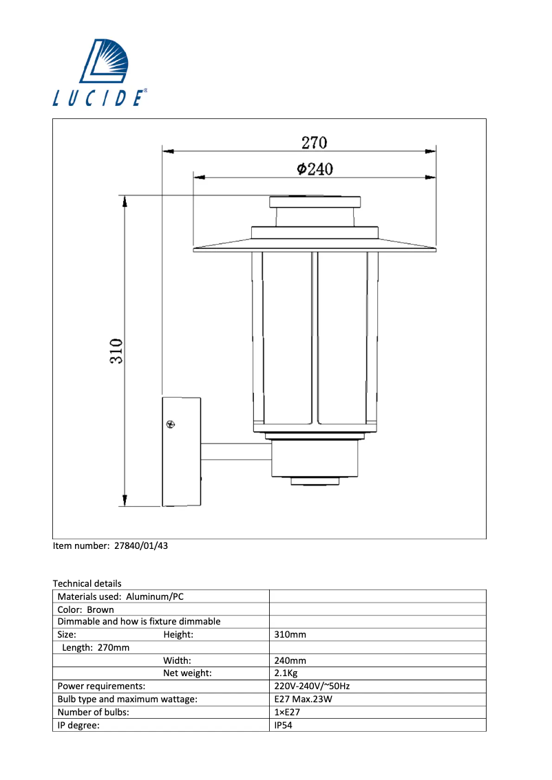 Image de la première page du manuel de l'appareil Goess 27840/01/43