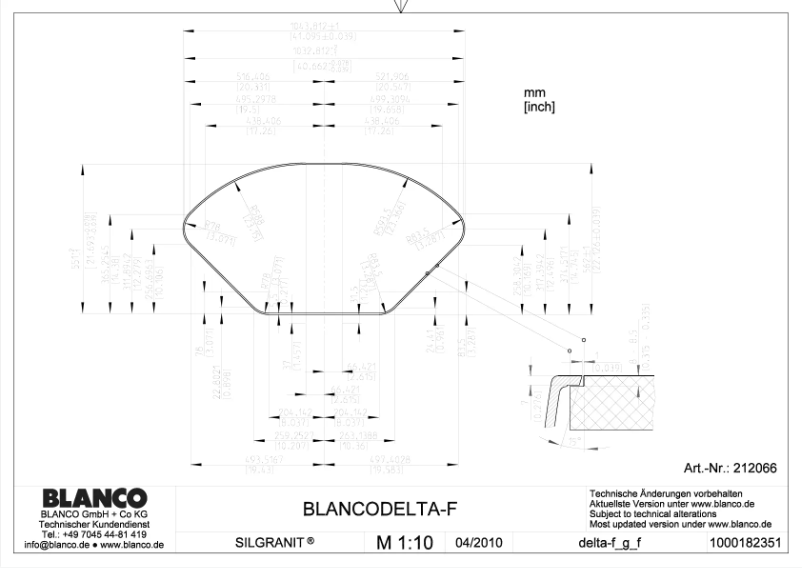 Page 1 de la notice Manuel utilisateur BLANCO DELTA-F