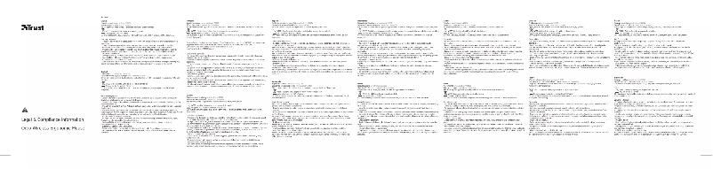 Page 1 de la notice Manuel utilisateur Trust Orbo