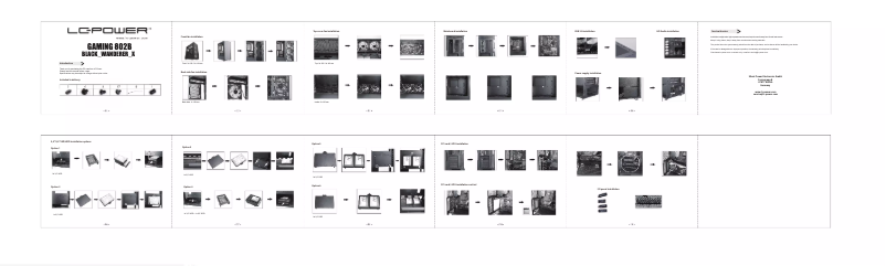 Page 1 de la notice Manuel utilisateur LC-Power Gaming 802B