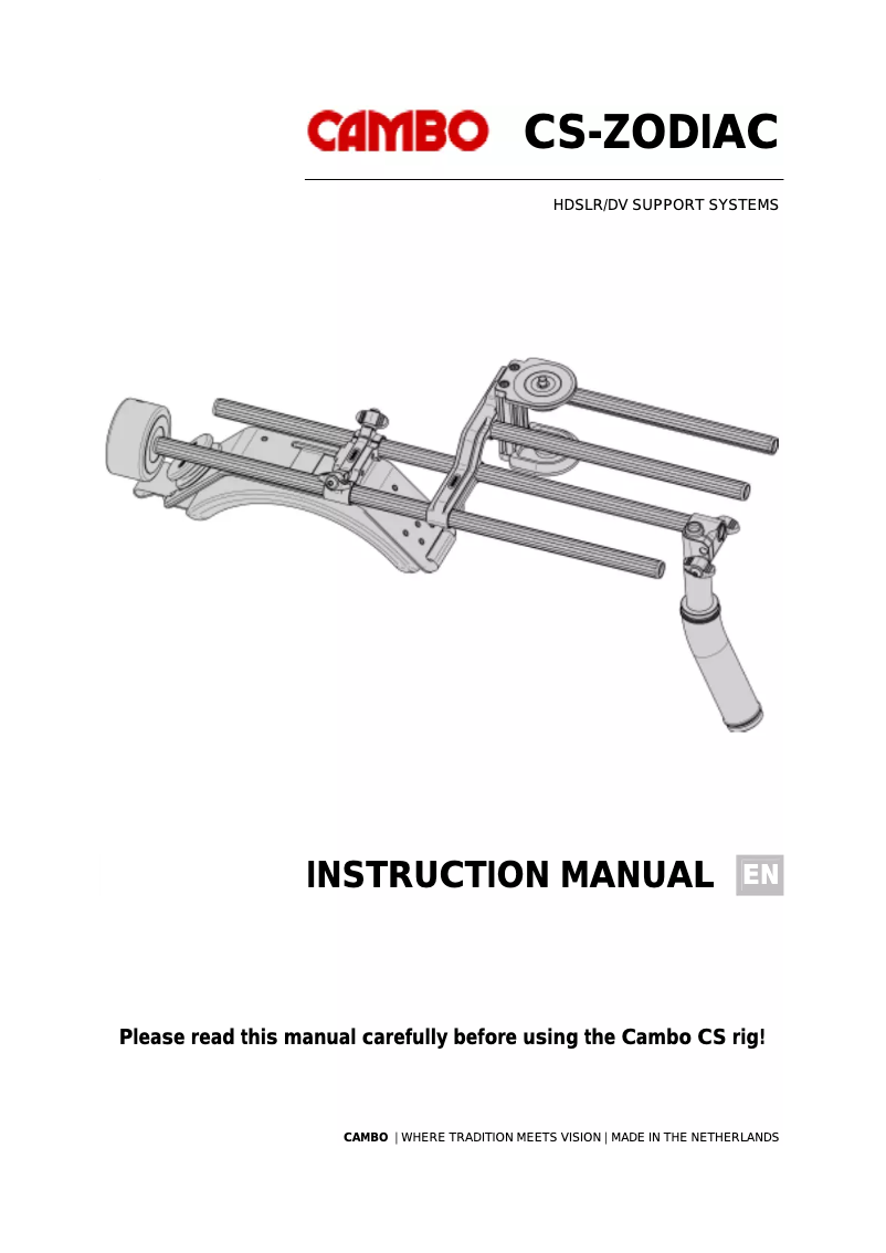 Página 1 del manual Manual de usuario Cambo CS-ZODIAC