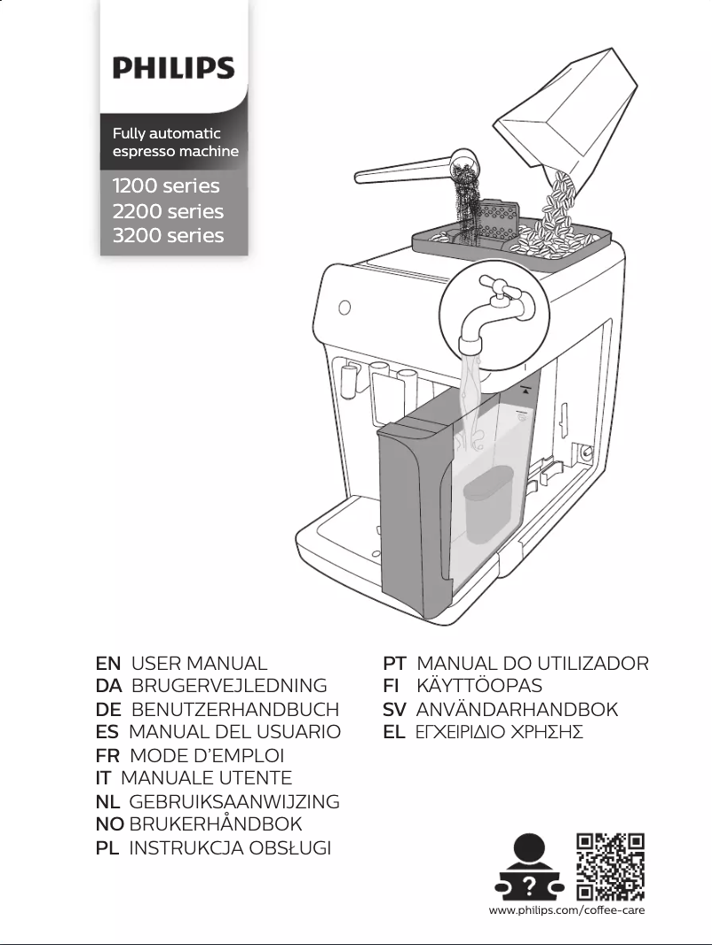 Page n°1 - Manuel utilisateur Philips Series 1200 EP1222