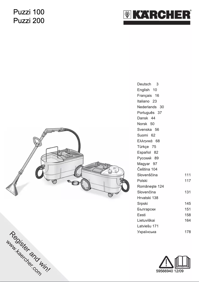 Image de la première page du manuel de l'appareil Puzzi 100