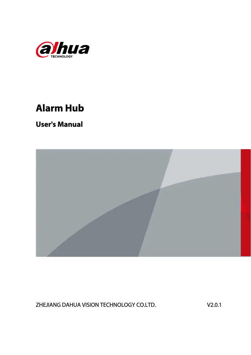 Page n°1 - Manuel utilisateur Dahua Technology ARC3000H-FW2