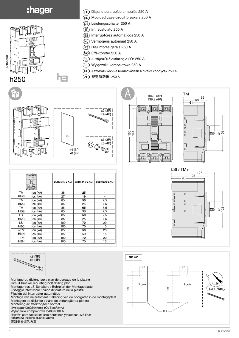 Page n°1 - Manuel utilisateur Hager HNC126H